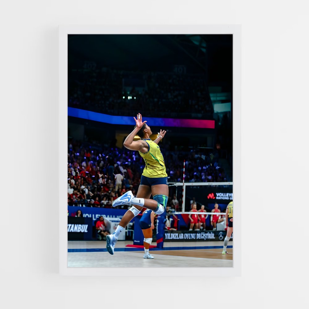 Poster Saut de Volée – affiche Volleyball (vue 3)